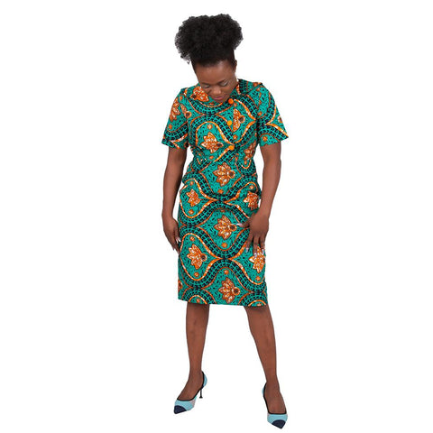 African Print Dresses For Women-WF01506-Veeddydropshipping