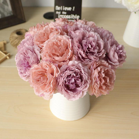 Peony Artificial flowers Home Decor-HA00718-Veeddydropshipping