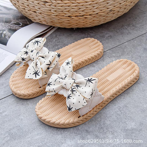 Ladies Outerwear Pvc Flat Bottom Slippers Sandals Women Fashion-BS01254-Veeddydropshipping