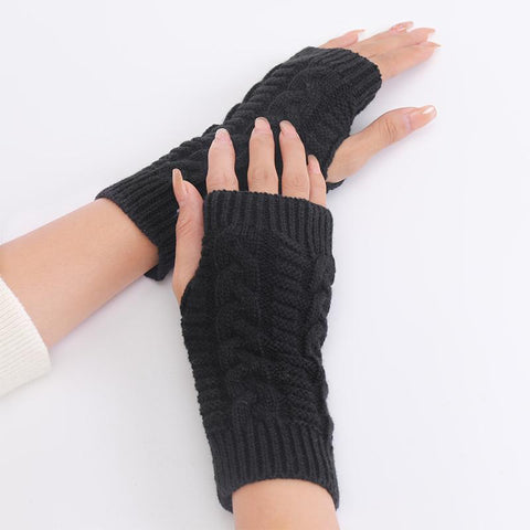 1 Pair Women Winter Warm Gloves Sexy Faux Rabbit Fur Hand Wrist Warmer Fingerless -OS01084-Veeddydropshipping