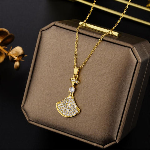 Luxury Zircon Crystal Pendant Necklaces For Women -JW01181-Veeddydropshipping