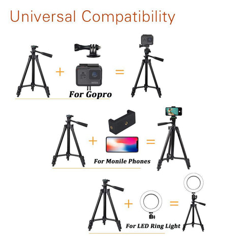 NA-3120 Phone Tripod Stand 40inch Universal Photography for Gopro iPhone Samsung Xiaomi -CE00263-Veeddydropshipping