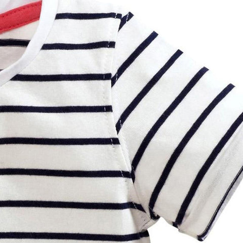 New Kids Girl T Shirt Summer Baby Cotton Tops Toddler Tees Clothes-TB00922-Veeddydropshipping