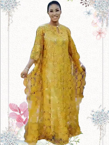 Women African Evening Maxi Dress-WF01657-Veeddydropshipping