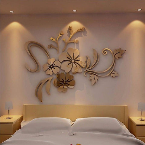Self Adhesive Wall Sticker Flower Vine Modern-HA00241-Veeddydropshipping