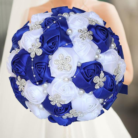 Artificial Wedding Bouquets Flower Rhinestone-HA00748-Veeddydropshipping