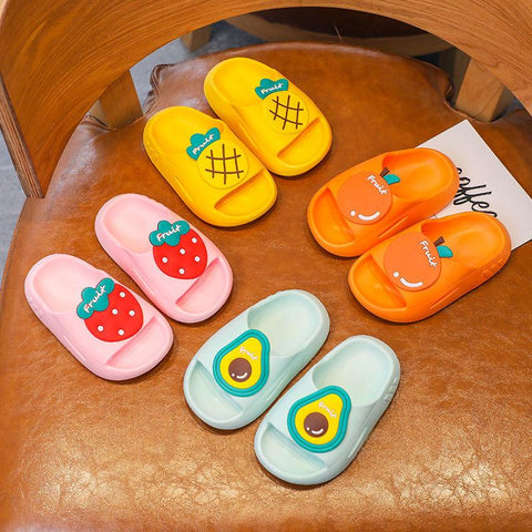 Cartoon Strawberry Kids Slippers for Boys Summer Beach Indoor-TB00131-Veeddydropshipping