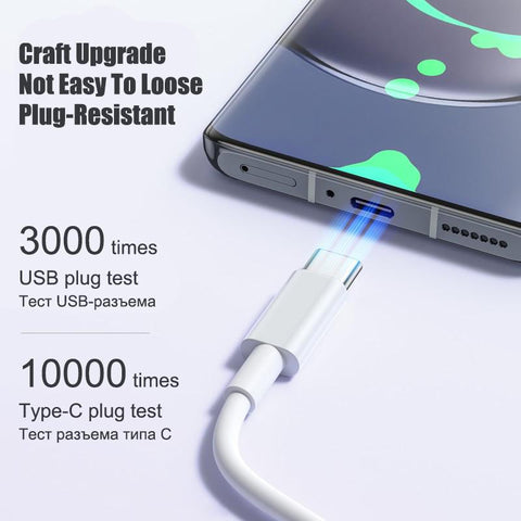 7A 100W USB Type C Fast Charging Cable For Xiaomi Redmi Note 12 11 Huawei P30 Mate 50 Pro-PA00423-Veeddydropshipping