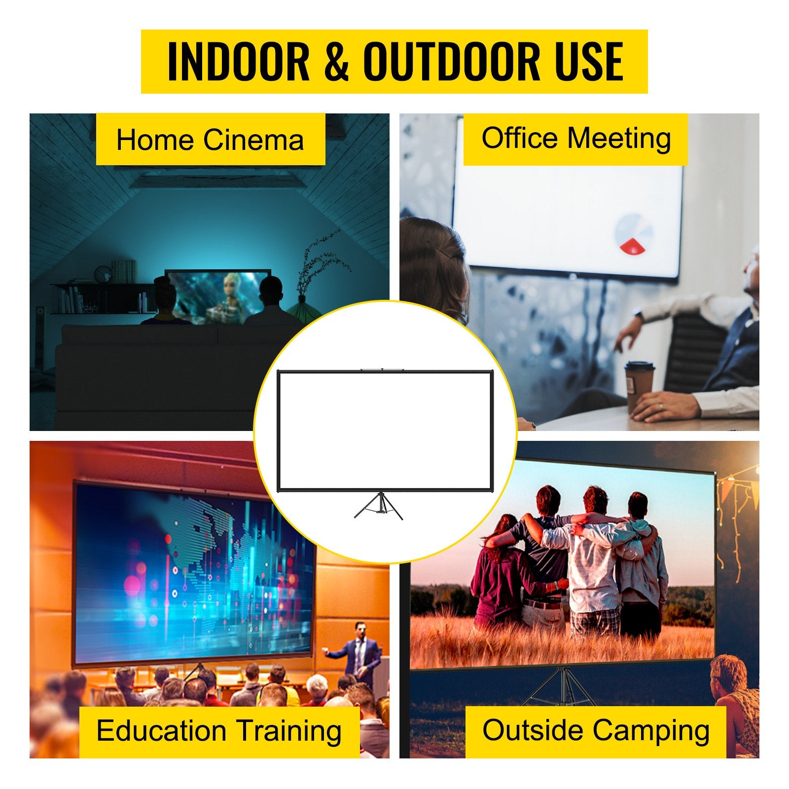 Tripod Projector Screen Portable Home Cinema-Veeddydropshipping