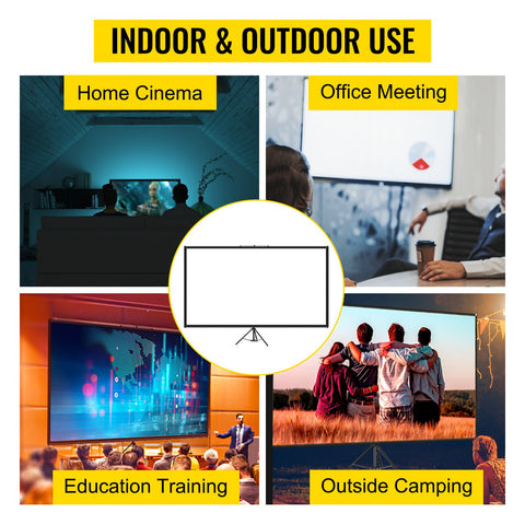 Tripod Projector Screen Portable Home Cinema-Veeddydropshipping