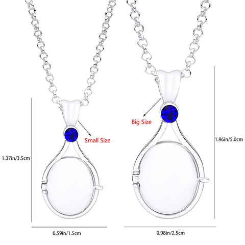 Pendant Necklace Crystal Mermaid for Girls Cute Necklaces-JW01207-Veeddydropshipping