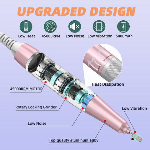 Electric Sander Nails Lathe Gel Cutting Remove Tool-BH01049-Veeddydropshipping