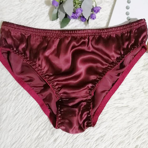 Men&#39;S Underwear Plus Size Briefs Silk Underpants Lightweight-MF01682-Veeddydropshipping