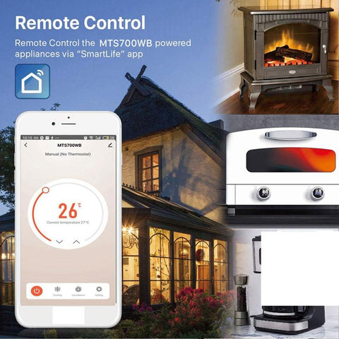 Tuya Wifi Smart Temperature Control System Socket 220V For Alexa Google Home EU Plug-TI01045-Veeddydropshipping