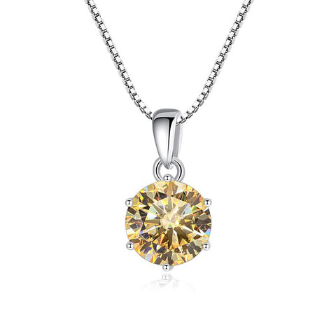 Moissanite Pendant Necklace For Women Top Quality 925 Sterling Silver -JW00060-Veeddydropshipping