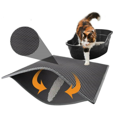 Litter Box Mat Clean Pad Cats Accessories-HA01378-Veeddydropshipping
