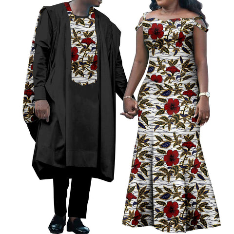 African Clothes for Wedding Dashiki Dresses-WF01723-Veeddydropshipping
