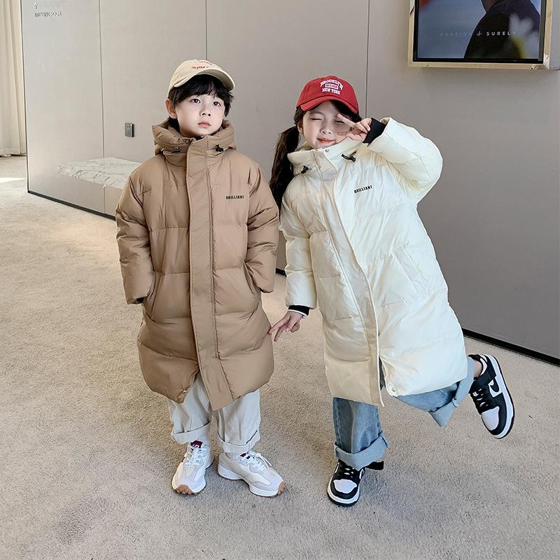Children Long Coat Hooded Jacket Winter Boys-Veeddydropshipping