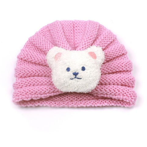 Cute Bear Baby Beanie Autumn Winter Knitted Hats for Girls Boys-TB00725-Veeddydropshipping