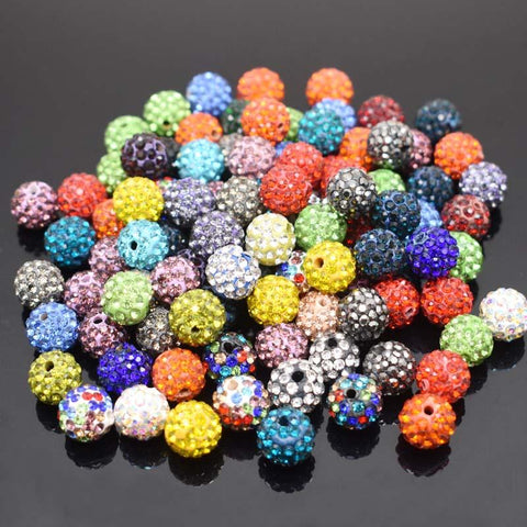 Crystal Disco Clay Spacer Beads For DIY Jewelry Making -JW01523-Veeddydropshipping
