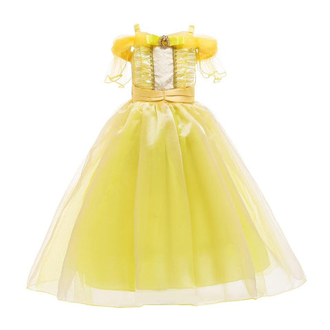 Girl Elsa Anna Dress Up Children Belle Snow White Jasmine Sofia-TB00859-Veeddydropshipping