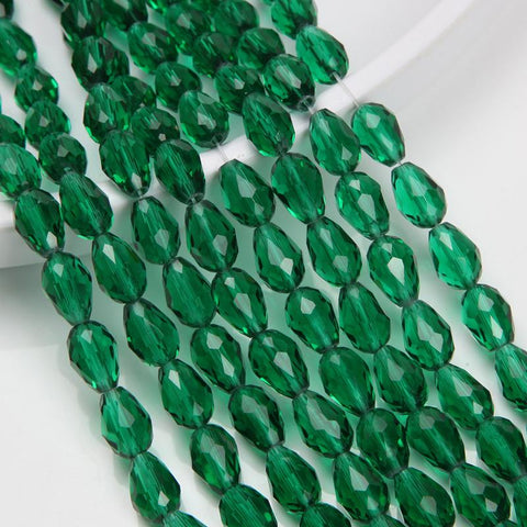 Spacer Water Drop Beads Shine Glass Crystal Bead-JW01496-Veeddydropshipping