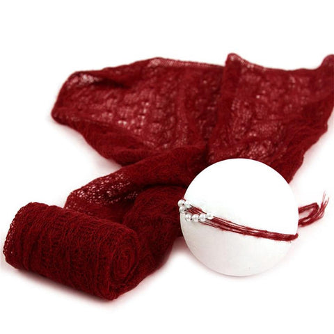 2PCS/Set Photo Shoot Props Knitted Mohair Receiving Wrap with Little Infant-TB00773-Veeddydropshipping