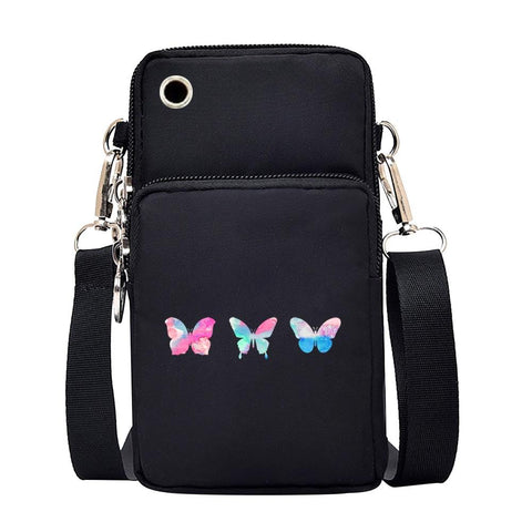 Mobile Phone Bag Butterfly Pattern Lipstick Purses Pouch  for-BS00377-Veeddydropshipping