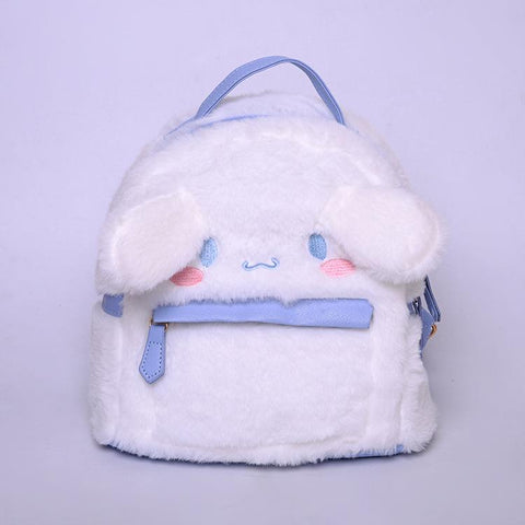 Lolita Melody Cinnamoroll Plush Backpack Japanese Cartoon-TB00089-Veeddydropshipping