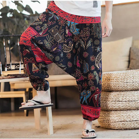 Hip hop Joggers Causal Loose Trousers Aladdin-MF00388-Veeddydropshipping
