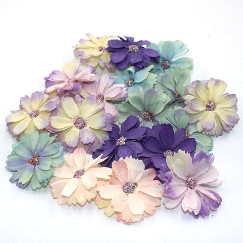 daisy flower head mini silk artificial flower decoration-HA00647-Veeddydropshipping