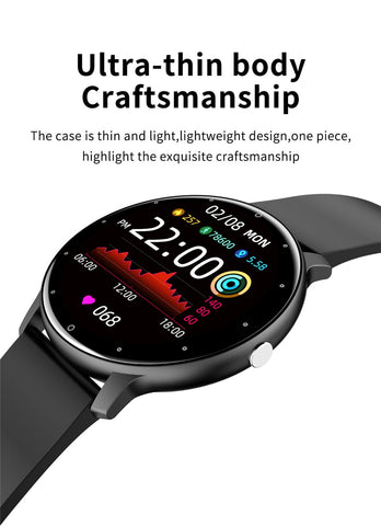 New Smart Watch Men Full Touch Screen Sport Fitness Watch IP67 Waterproof -CE00519-Veeddydropshipping