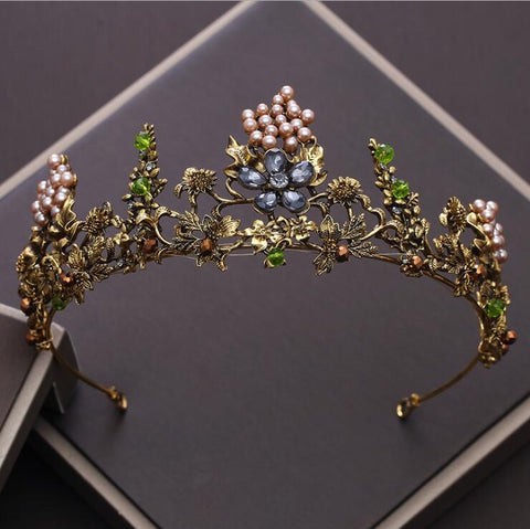 Tiaras Rhinestone Queen Crowns Wedding Hair Accessories -JW00545-Veeddydropshipping