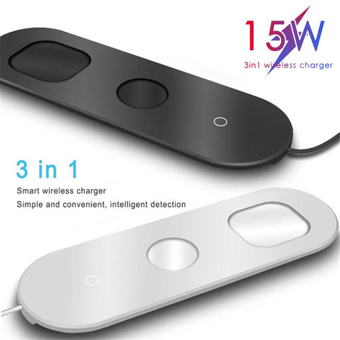 Fast Wireless Charger Stand 3 in 1 Charging Dock Station-Veeddydropshipping