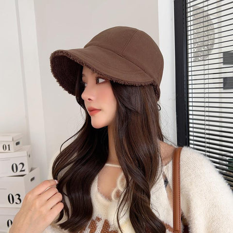 Women Winter Hat Thick Warm Baseball Cap-WF01381-Veeddydropshipping