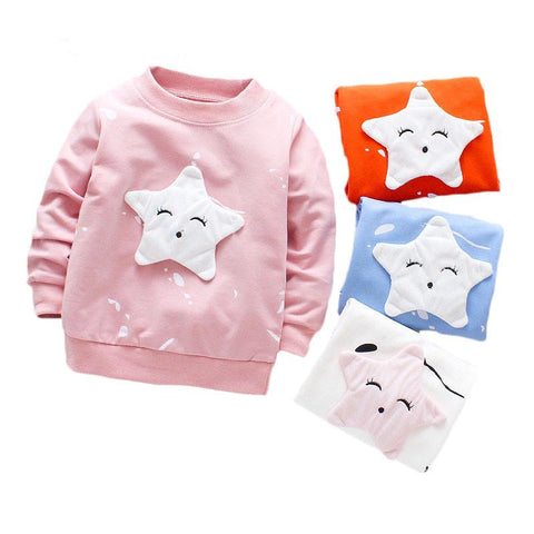 Cotton T-shirt With Long Sleeves Cartoon T-shirts For Boys O-neck Top Baby-Veeddydropshipping-1