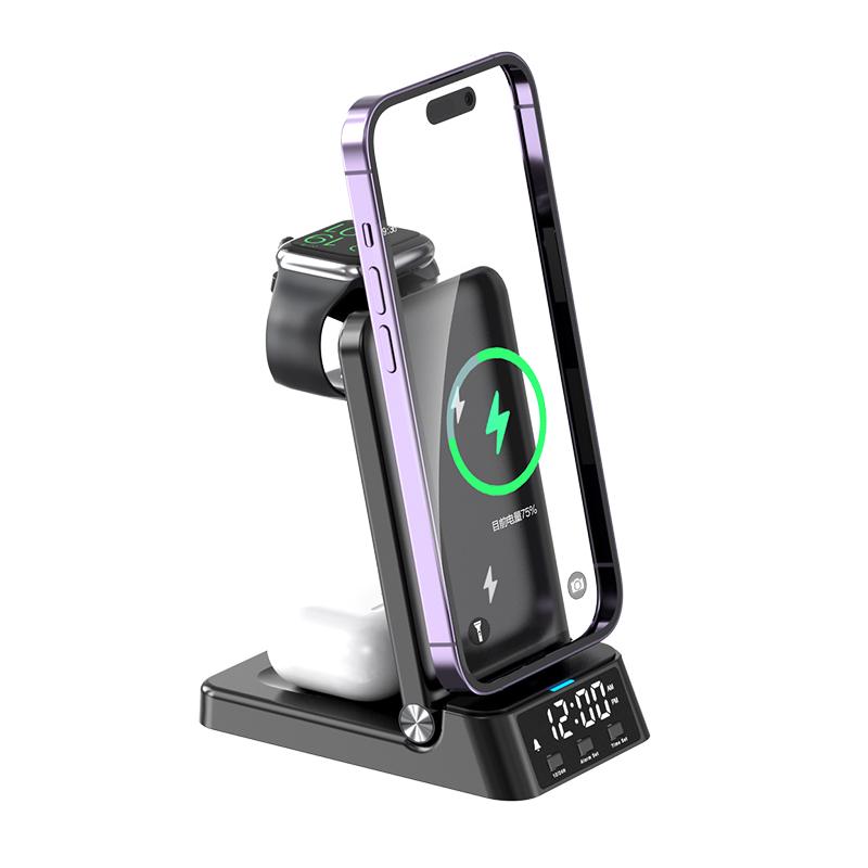 20W Wireless Charger Stand Clock 4 3 In 1 Fast-PA01080-Veeddydropshipping