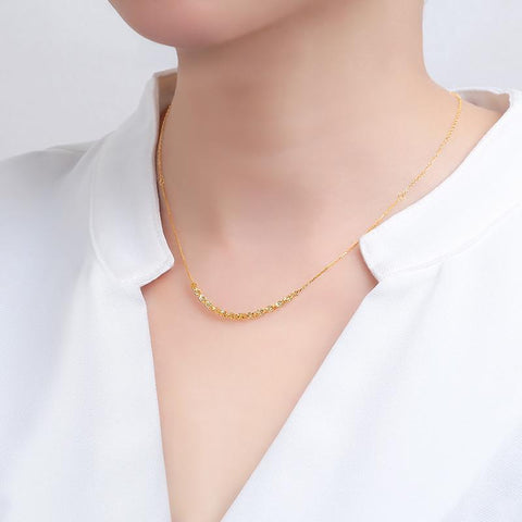 Real 18k Gold Phoenix Necklace Classic Clavicle Necklace-JW00102-Veeddydropshipping