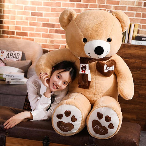 New Hot High Quality 4 Colors Teddy Bear With Scarf Stuffed Animals Bear-TB01546-Veeddydropshipping