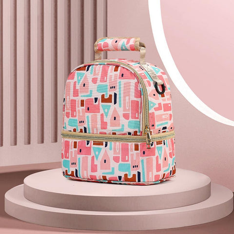 Backpack Double Layer Feeding Bottle Backpack Drink Milk Lunch-BS00244-Veeddydropshipping