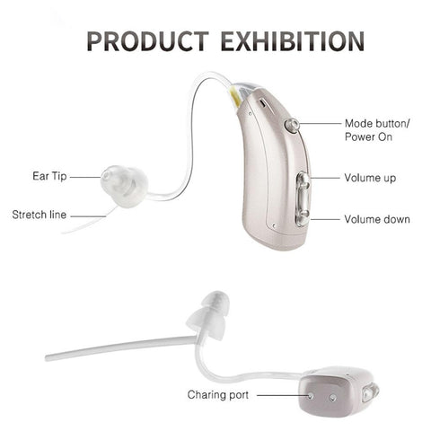 Hearing Aids Rechargeable Ear Back Type Hearing Device-BH00818-Veeddydropshipping