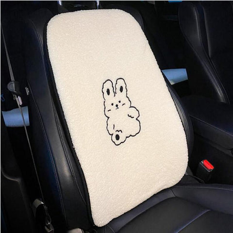 Four Seasons Ins Cute Lamb wool Seat Cover Three-piece-AM01528-Veeddydropshipping