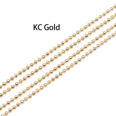 Metal Ball Bead Chains Findings Bulk Necklace Chain diy-JW01542-Veeddydropshipping