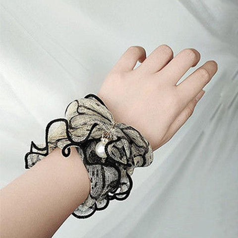 Elegant Chiffon Ruffle Fake Collar Scarf-WF01344-Veeddydropshipping