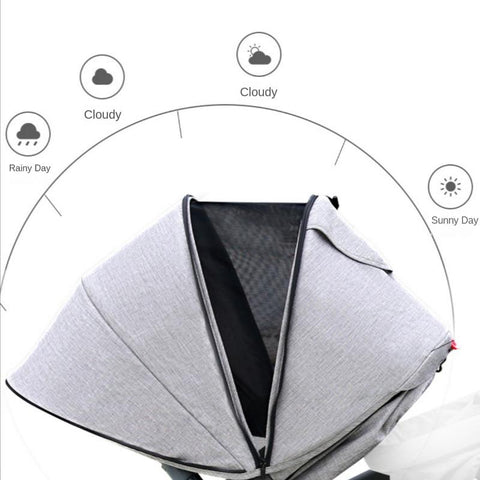 Twin Baby Stroller Folding Carriage,twins stroller baby car Lying and Seating-TB00379-Veeddydropshipping