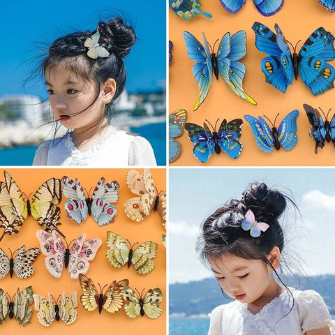 12/15pcsButterfly Barrettes Hair Clips Pins Hair Jewelry -JW00526-Veeddydropshipping