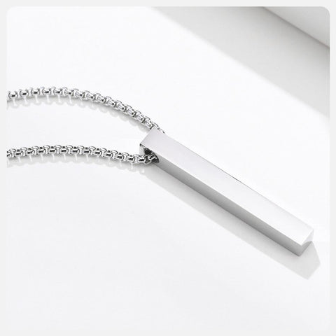 Necklaces for Men, Layering Stainless Steel Geometric Pendant-JW01205-Veeddydropshipping