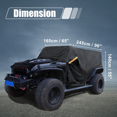 Wrangler JK JL Hardtop 2 Door 2007-2021 Outdoor Windproof-AM00839-Veeddydropshipping