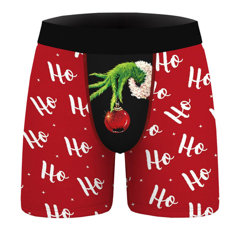 Shorts Underwear Mid Waist Elastic Waistband Boxer Brief-MF01404-Veeddydropshipping