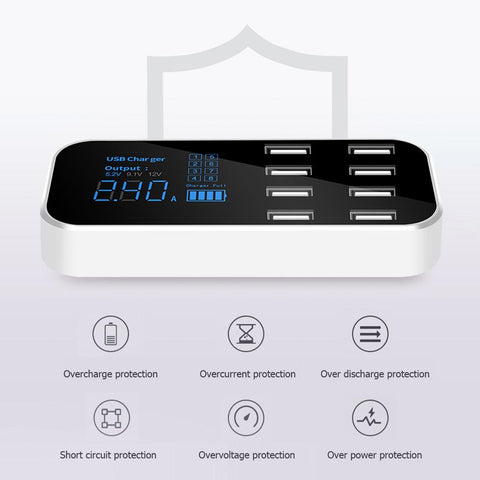 8 Ports USB Car Chargers 48W Fast Charging Station-PA01127-Veeddydropshipping